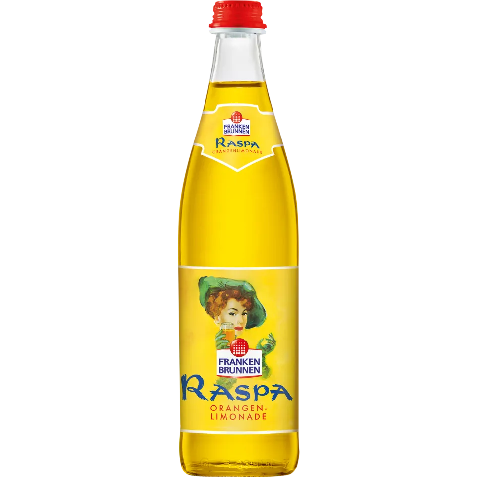 Frankenbrunnen Orange Raspa Glas