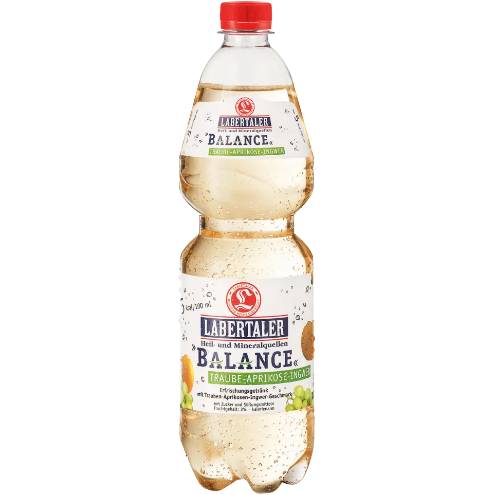 Labertaler Mineralwasser Plus - Balance Traube-Aprikose-Ingwer